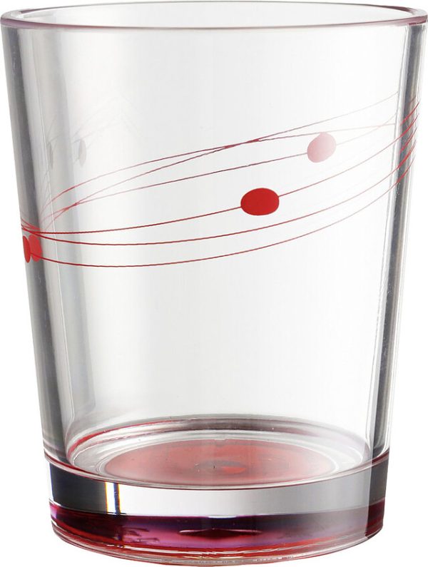 POHÁR NA VODU SAN Brunner Cosmic 300 ml farba červená
