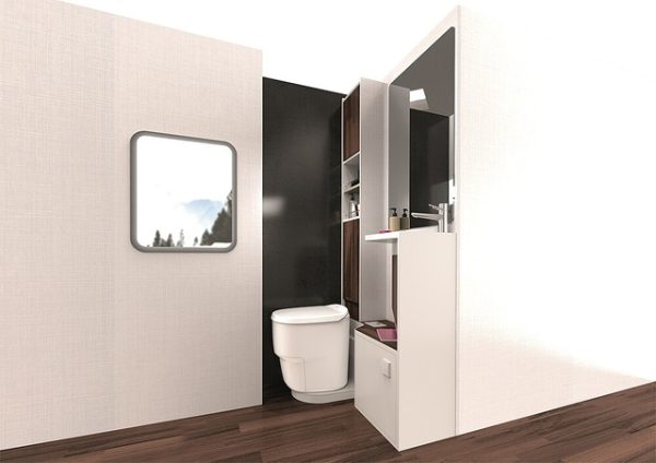 WC Clesana C1 s L-adaptérom, farba biela - Image 2