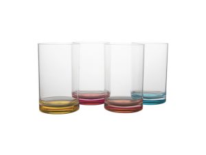 Poháre na vodu Rainbow gimex 4er-Set, 320 ml