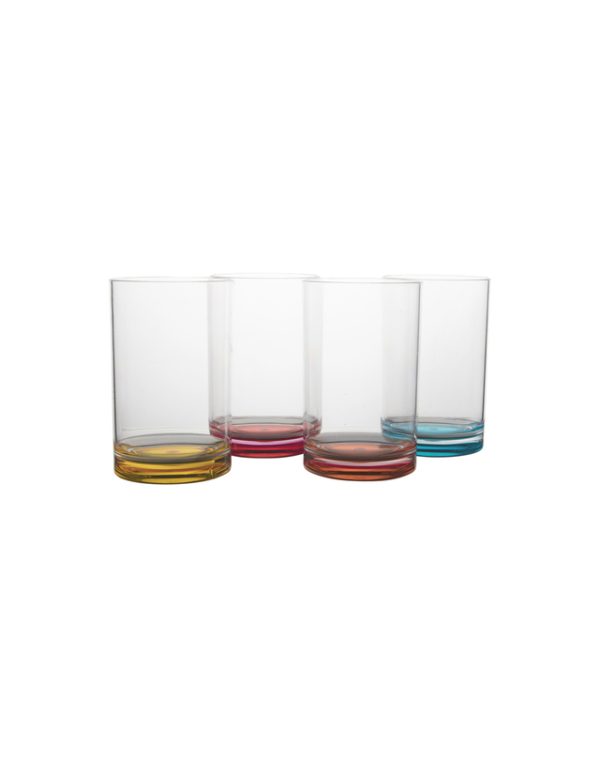 Poháre na vodu Rainbow gimex 4er-Set, 320 ml
