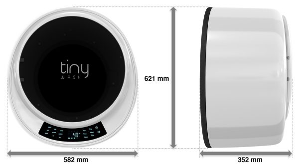 Práčka so sušičkou tinyWASH WT-1-EU-W Model 2025, biela - Image 2